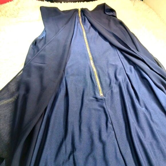 NWOT Signature Collection Double Layer Chiffon Sleeveless A-Line Midi Dress L... - Picture 14 of 15